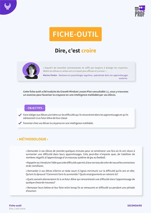 Dire, c'est croire