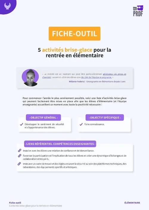 5 activités brise-glace pour la rentrée en élémentaire