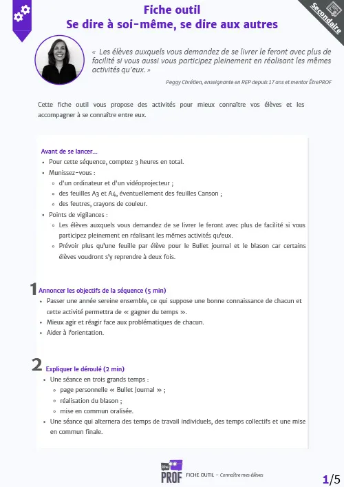 Se dire à soi-même, se dire aux autres