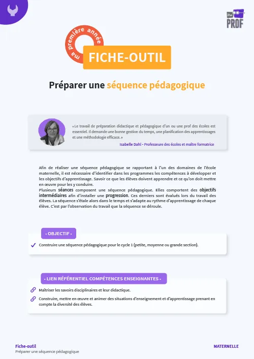 Préparer une séquence pédagogique