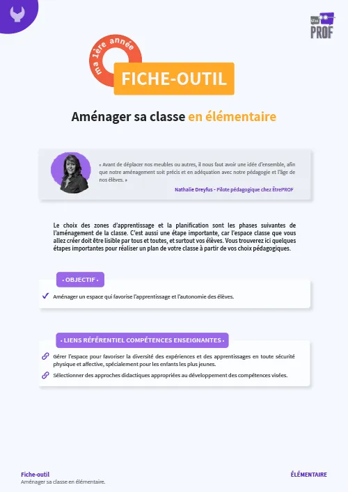 Aménager sa classe en élémentaire