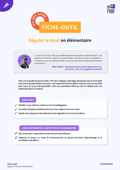 Réguler le bruit en élémentaire