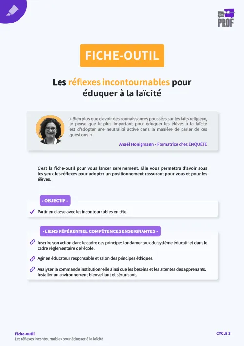 Les réflexes incontournables pour éduquer à la laïcité