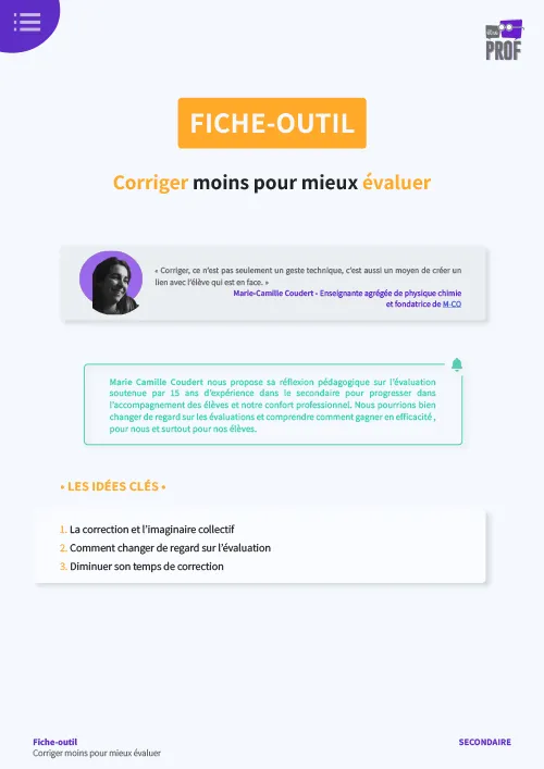 Corriger moins pour évaluer mieux 