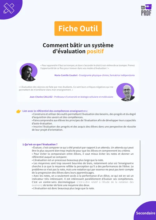 Comment bâtir un système d'évaluation positif ?