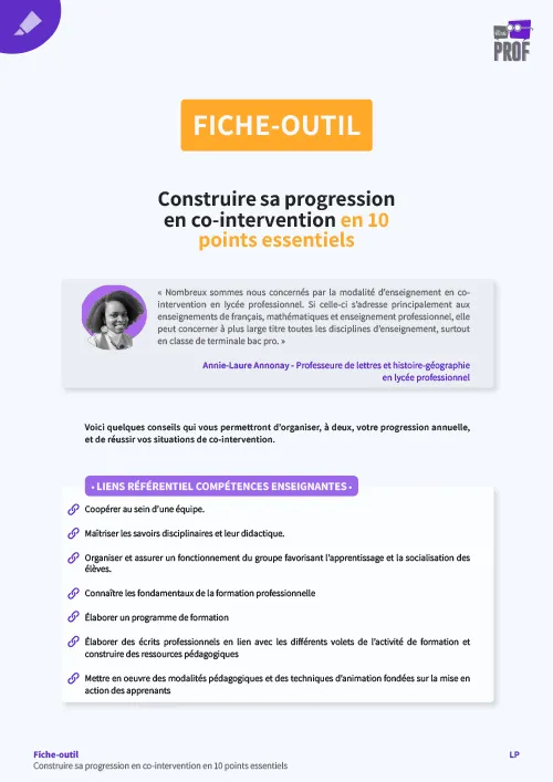 Construire sa progression en co-intervention en 10 points essentiels 
