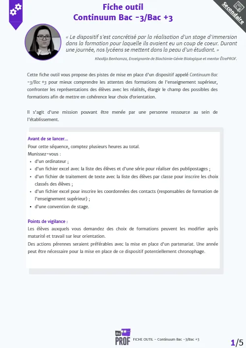 Continuum Bac -3/Bac +3