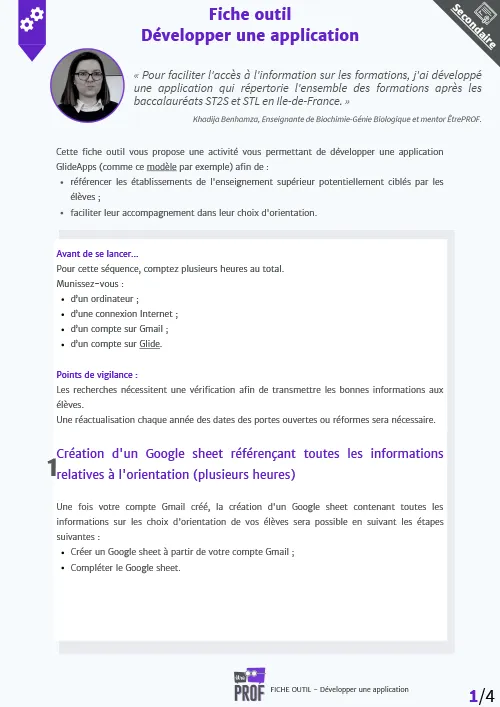 Développer une application 