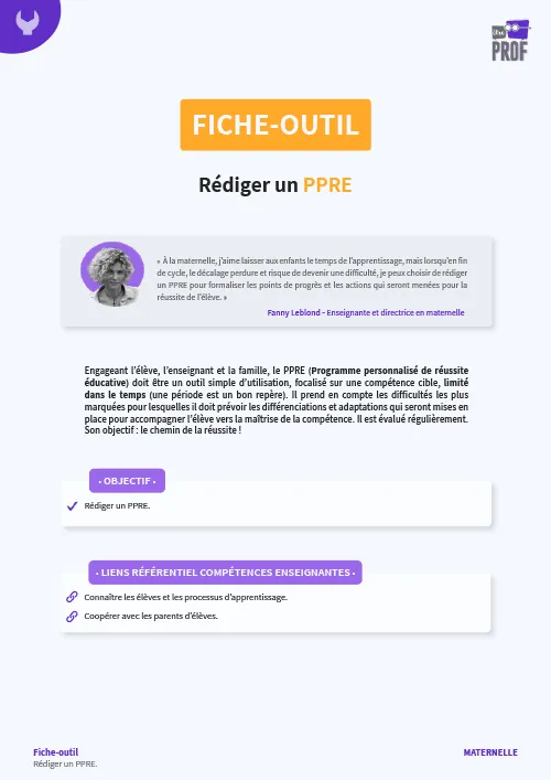 Rédiger un PPRE