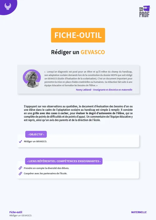 Rédiger un GEVASCO
