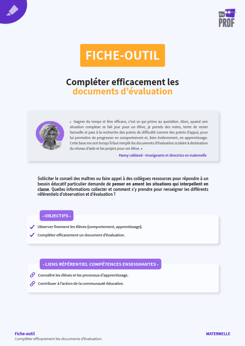 Compléter efficacement les documents d'évaluation