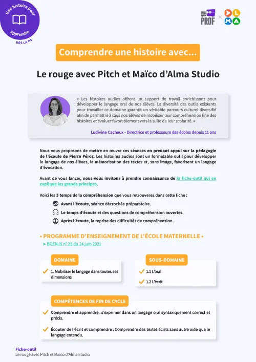 Le rouge avec Pitch et Maïco d'Alma Studio