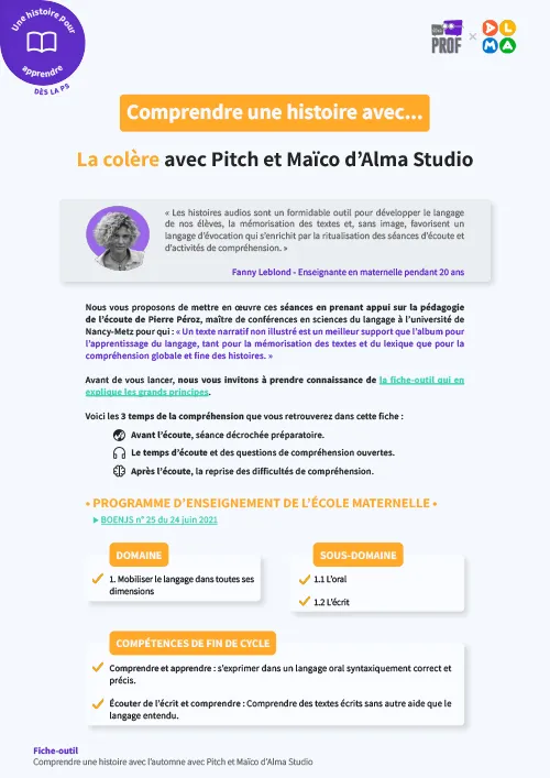 La colère avec Pitch et Maïco d'Alma Studio