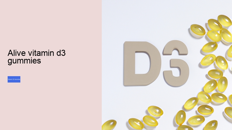 alive vitamin d3 gummies