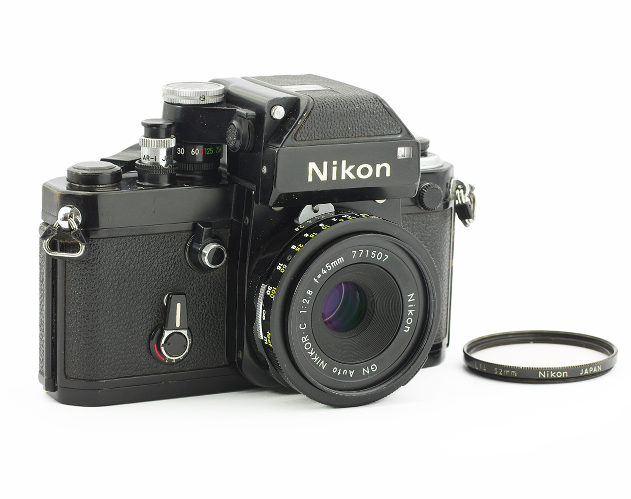 Nikon F2 Photomic 35mm Film Camera 7717132 with NikkorC GN 2.8/45 mm