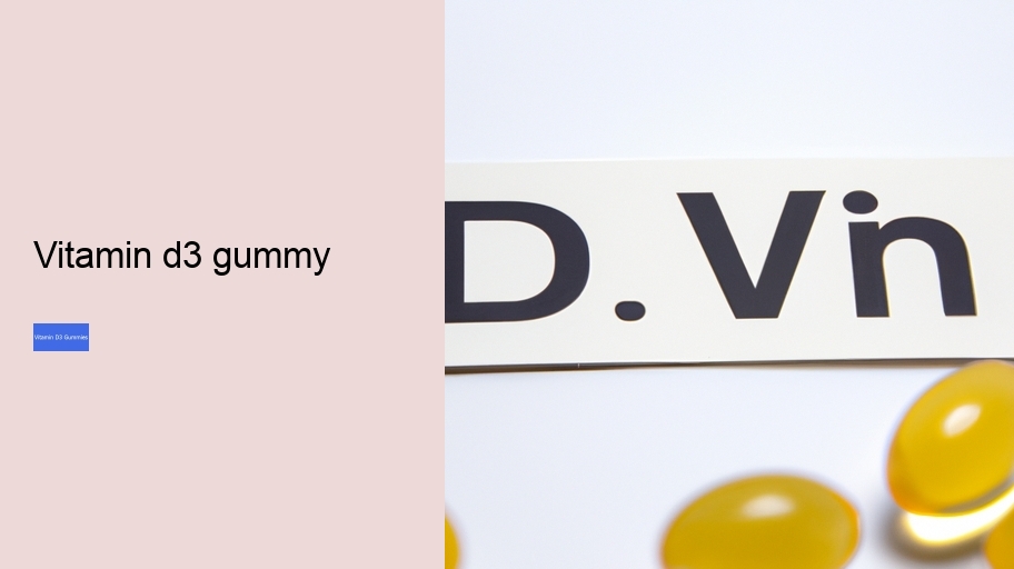 vitamin d3 gummy