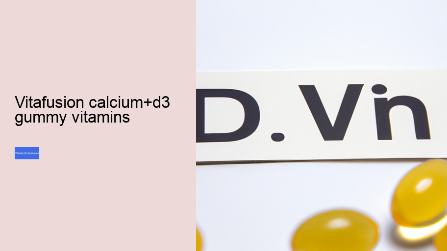 vitafusion calcium+d3 gummy vitamins
