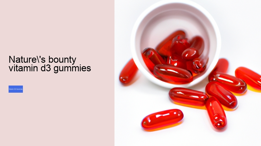 nature's bounty vitamin d3 gummies