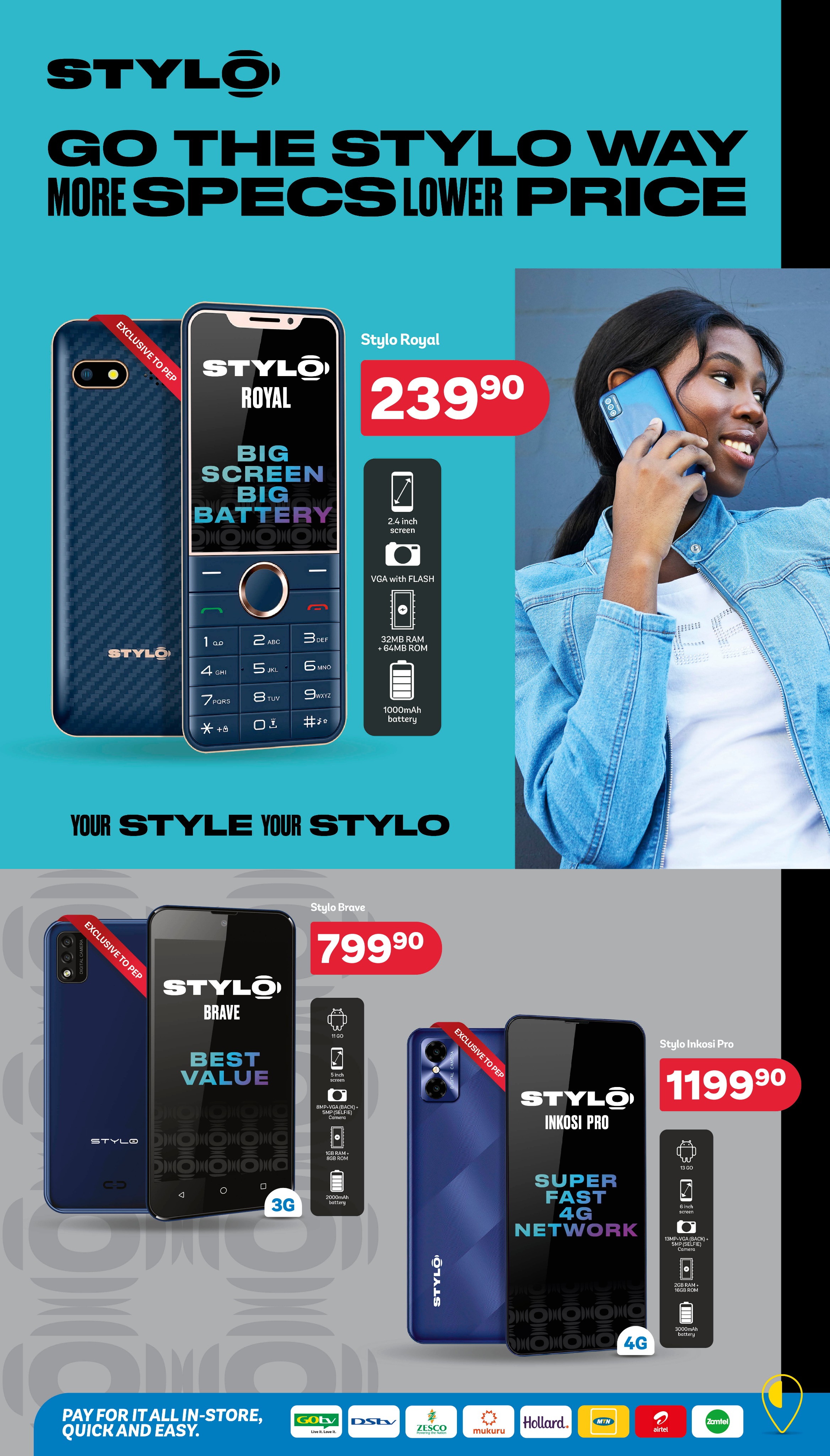 Live Your Way for Less with Stylo - Low Price Phones