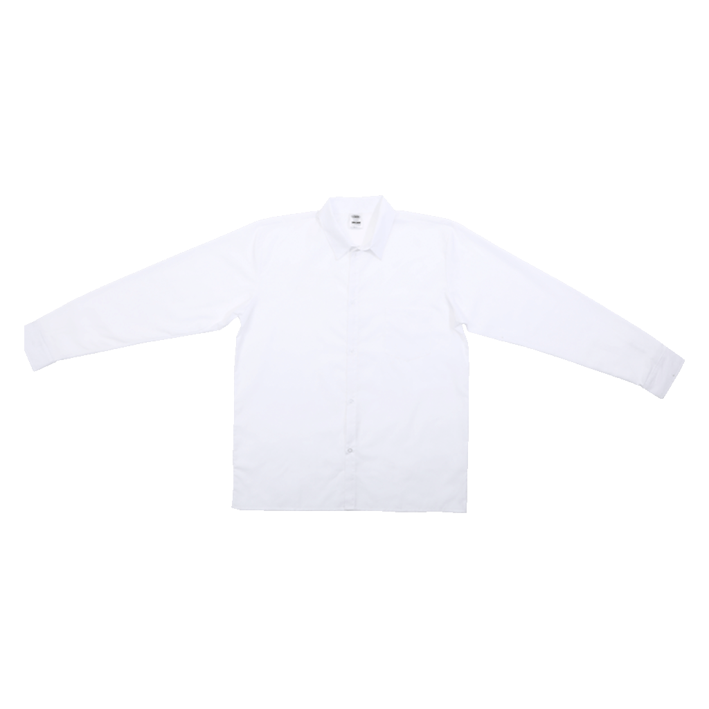 School Shirt Long Sleeved White