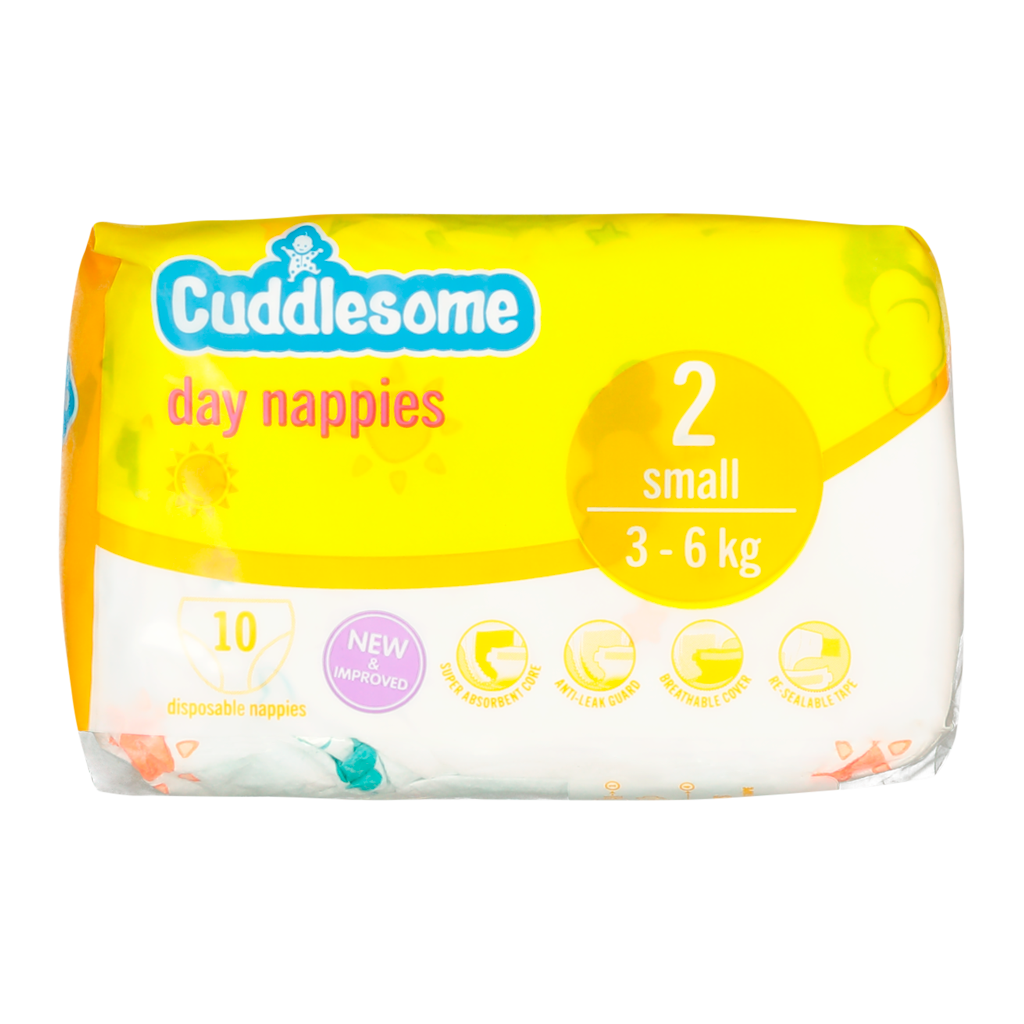 Cuddlesome Disposable Nappies 10's Small