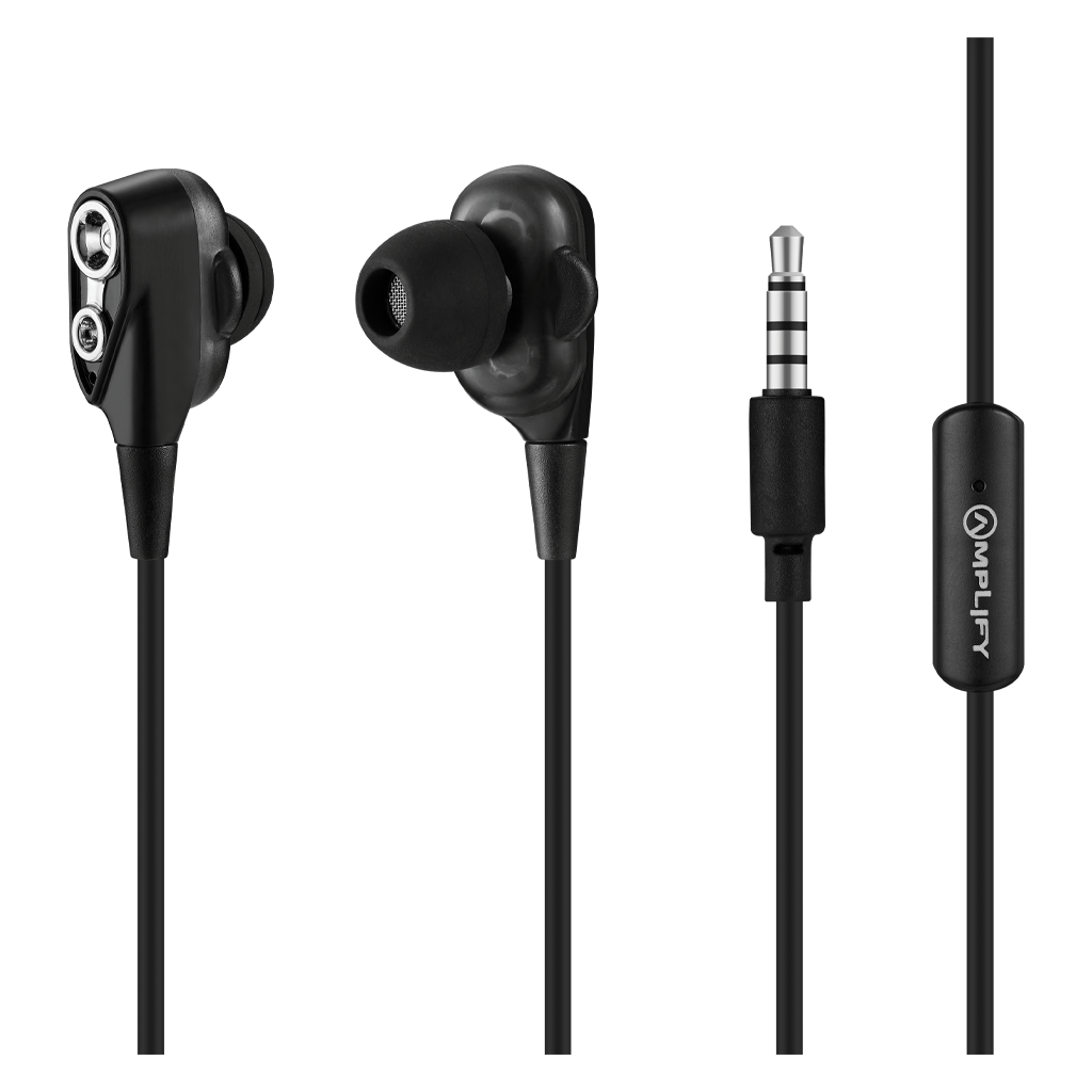 Auriculares de Dupla Unidade Amplify