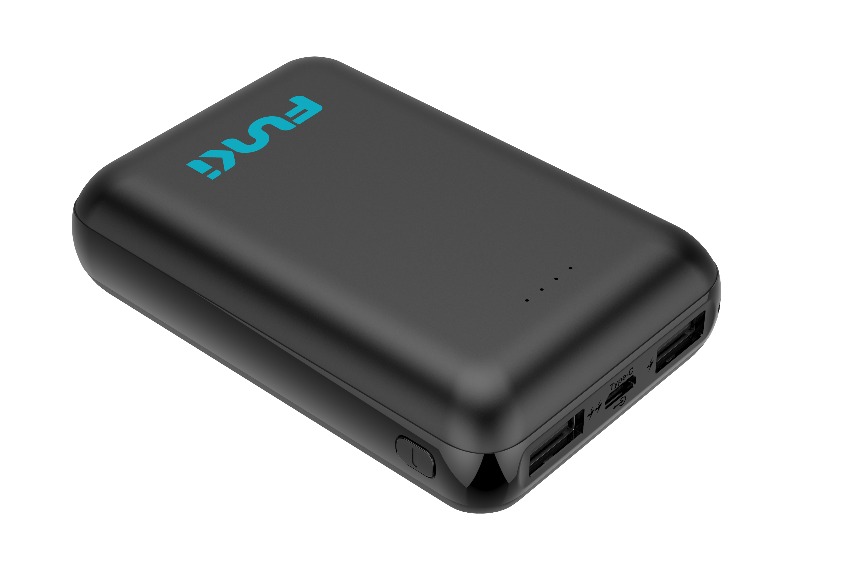 Carregador porttil preto Funki de 10000mAh