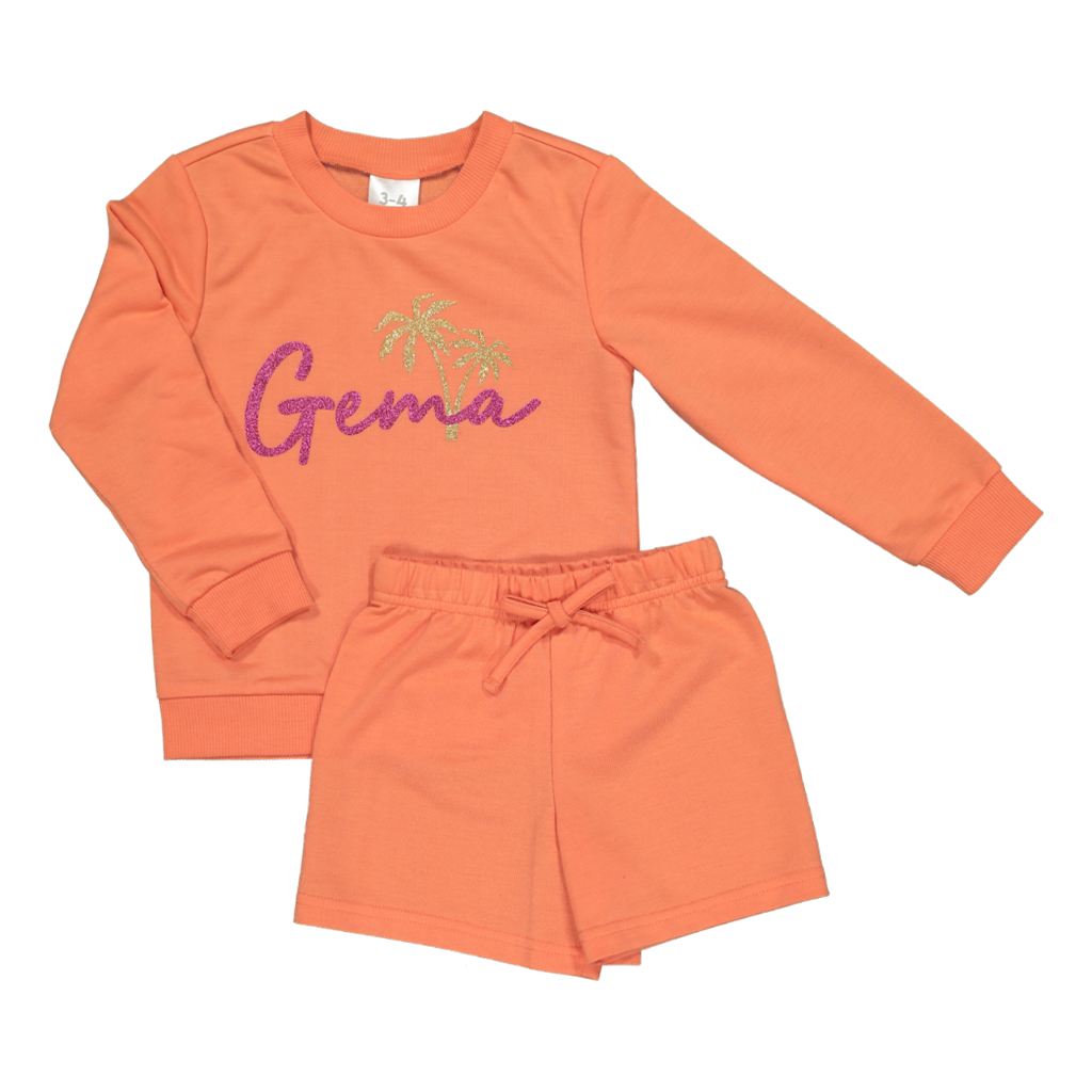 Girls Gema Track Top  & Shorts Sets