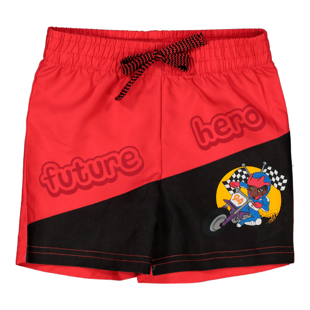 Baby Boys' Red & Black Future Hero Shorts