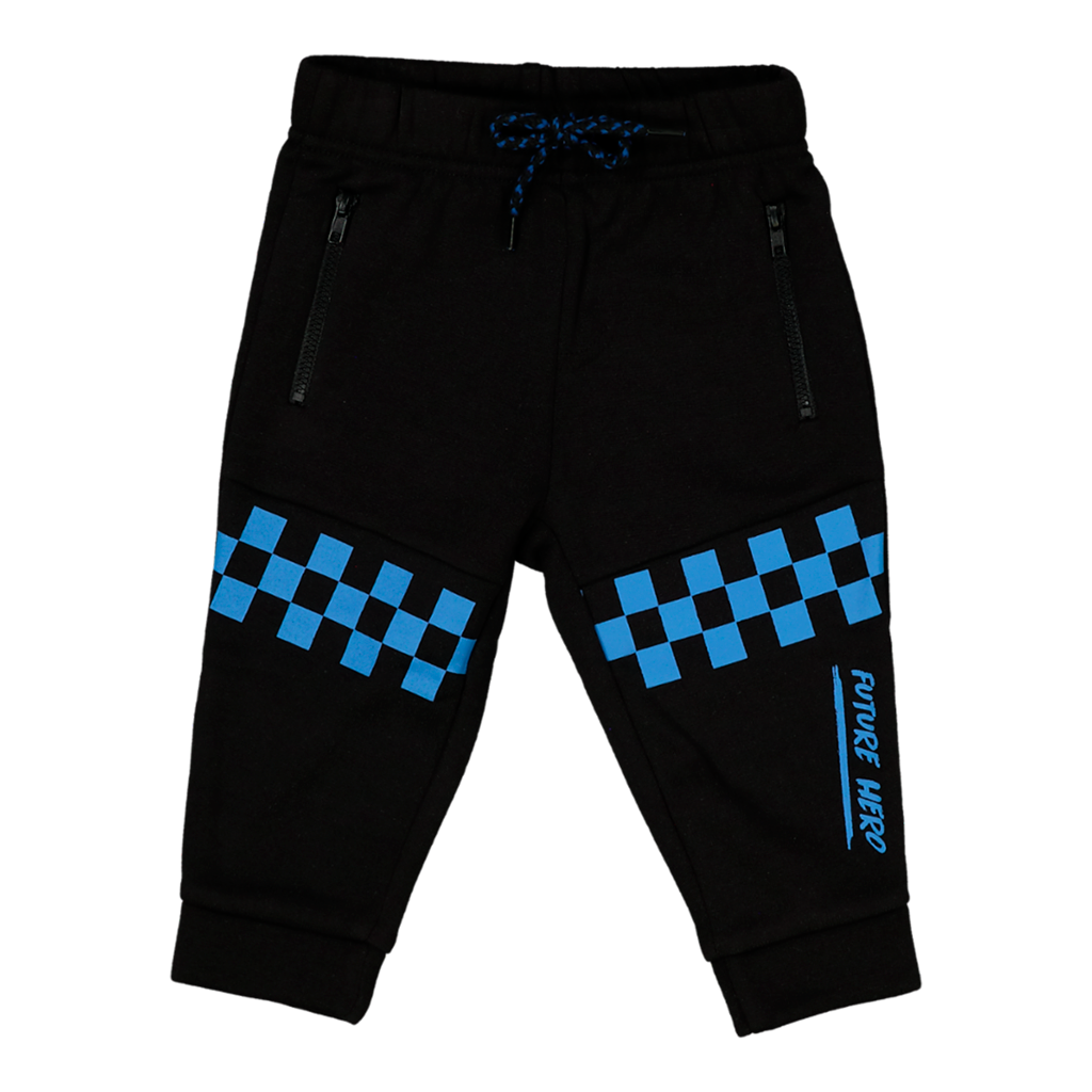 Baby Boys' Black & Blue Future Hero Track Pants