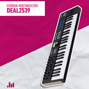 5% korting op alle MIDI-Keyboards