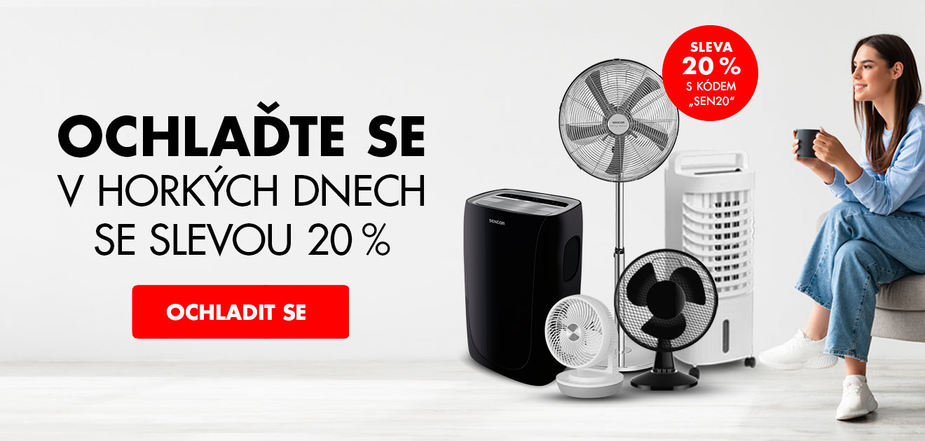 Ochlaďte se v horkých dnech se slevou 20 %