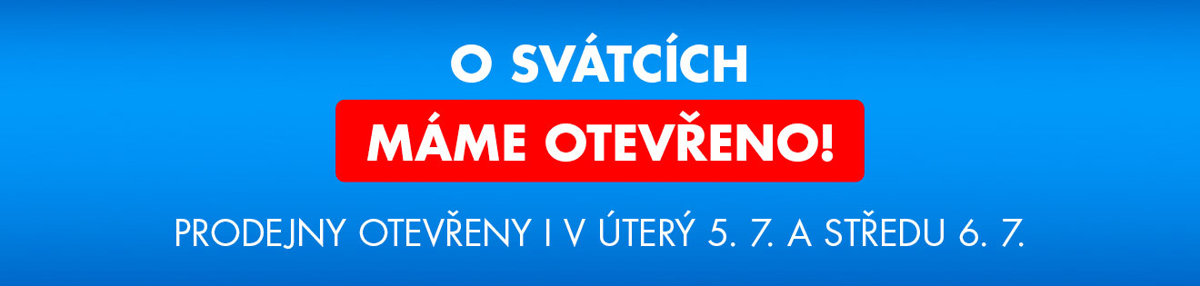 Otevřeno i přes svátky.