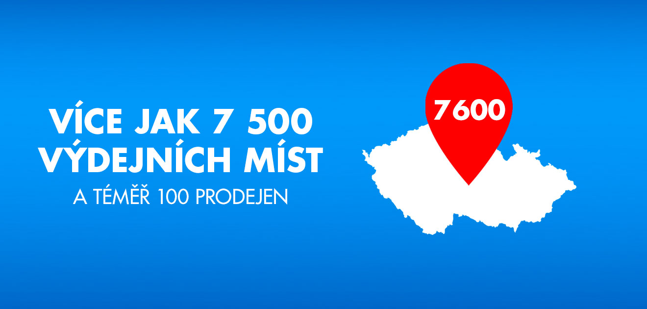 Více jak 7500 odběrových míst