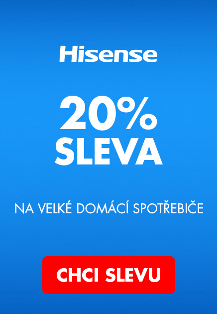HISENSE -20% na velké spotřebiče