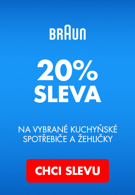 BRAUN -20% na vybrané spotřebiče