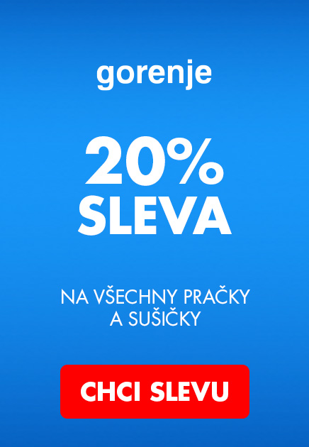 GORENJE -20% na pračky a sušičky