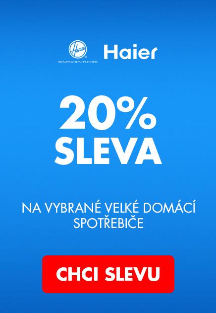 HOOVER, HAIER -20% na velké spotřebiče