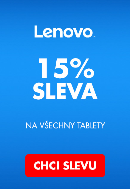 LENOVO -15% na tablety