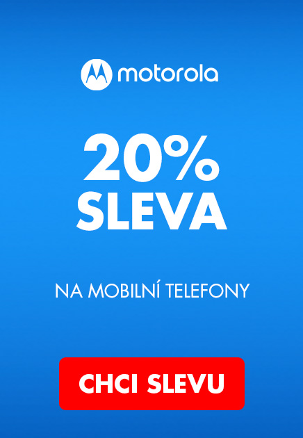 MOTOROLA -20% na mobilní telefony