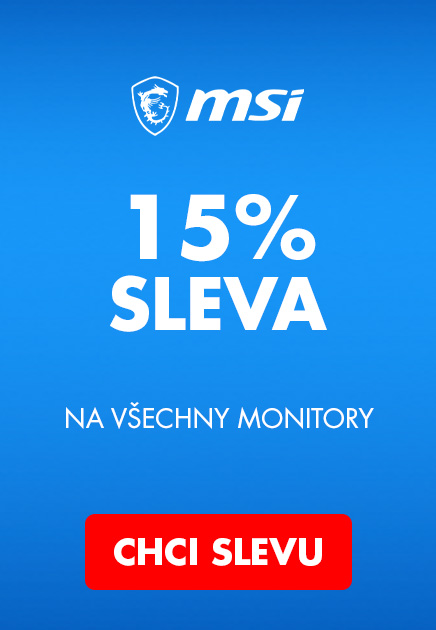 MSI -15% na všechny monitory
