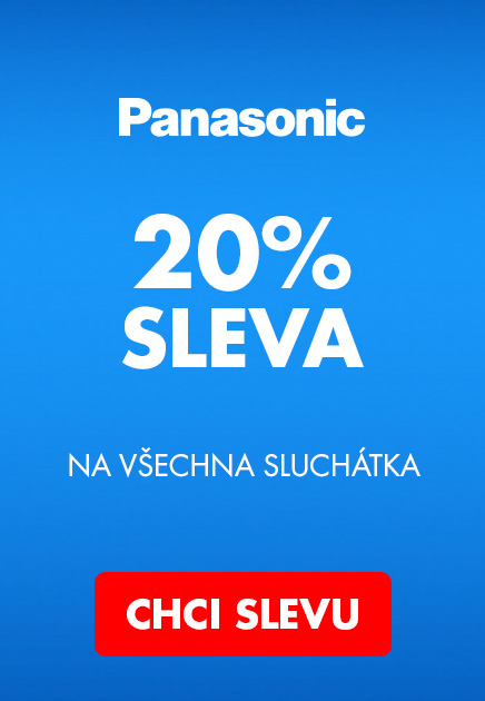 PANASONIC -20% na sluchátka