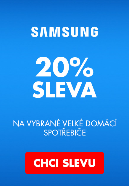 SAMSUNG -20% na vybrané velké spotřebiče