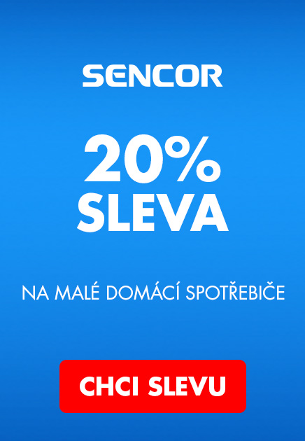 SENCOR -20% na malé spotřebiče