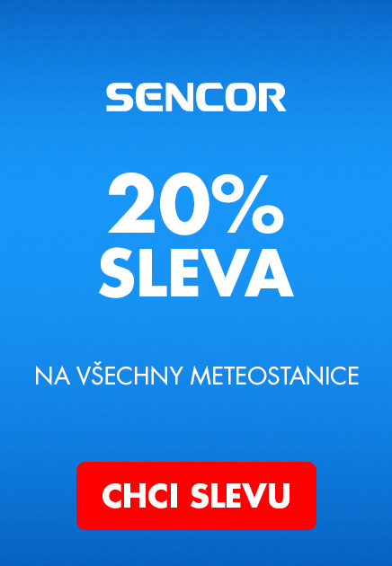 SENCOR -20% na meteostanice