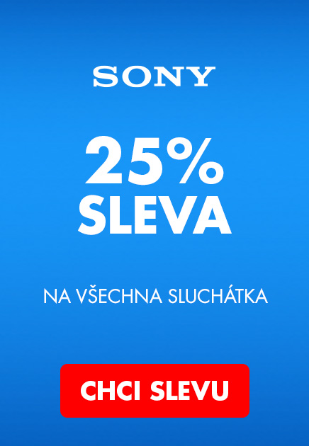 SONY -25% na všechna sluchátka