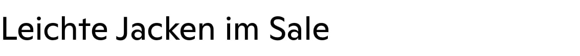 Leichte Jacken im Sale