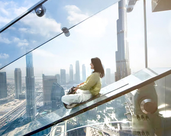 Sky Glass Slide in Dubai