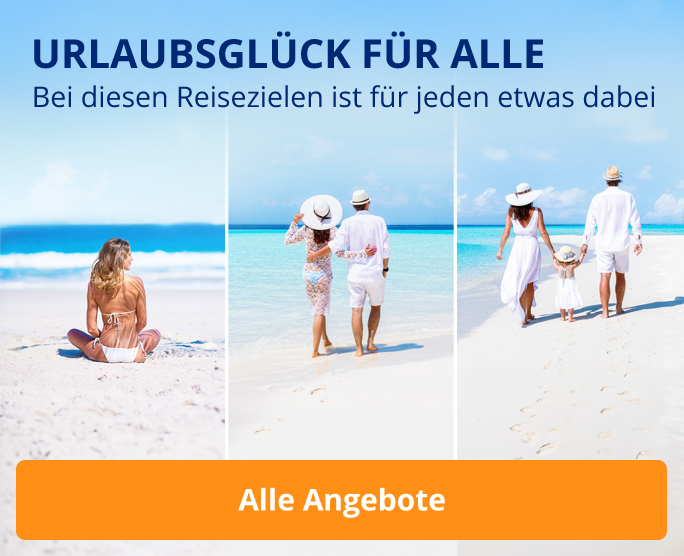 Die besten Reiseziele für Familien, Paare & Singles