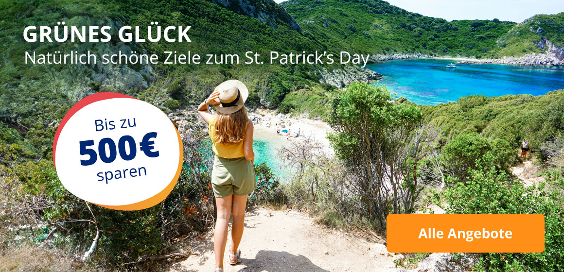 Grüne Reiseziele zum St. Patrick's Day